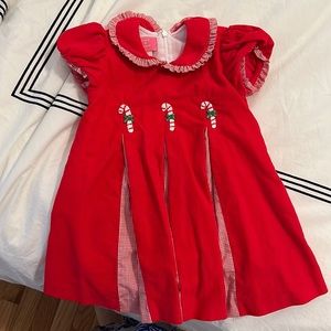 Claire & Charlie Christmas dress 2T